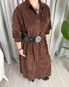 Melis Kadife Elbise Kahve