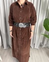 Melis Kadife Elbise Kahve