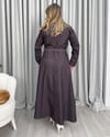 Merlin Denim Elbise Mor