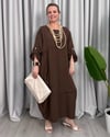 Mira Salaş Elbise Kahve