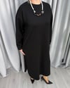 Natali Basic Elbise Siyah