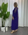 Payetli Mor Kimono Elbise