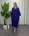 Payetli Mor Kimono Elbise