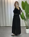 Premium Payet Detaylı Elbise Siyah