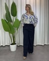 Premium Plazzo Pantolon Lacivert