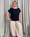 Sandy Basic Bluz Lacivert