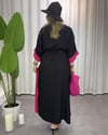 Santa Pareo Elbise Siyah Pembe