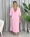 Selena Basic Elbise Pembe
