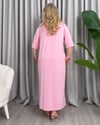 Sena Basic Elbise Pembe