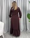 Seray Elbise Bordo