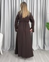 Serena Gömlek Elbise Kahve