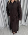 Serena Gömlek Elbise Kahve
