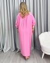 Shine Gömlek Elbise Pembe
