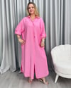 Shine Gömlek Elbise Pembe