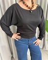 Silvia Basic Bluz Siyah
