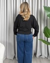 Silvia Basic Bluz Siyah