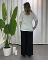 Siyah Taşlı Baskılı T-Shirt