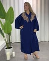 Sofia Payetli Gömlek Elbise Lacivert