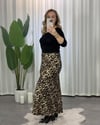 Star Siyah Leopar Etek