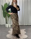 Star Siyah Leopar Etek