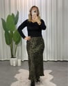 Star Yeşil Leopar Etek