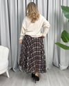 Tamara Pileli Etek Siyah