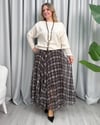 Tamara Pileli Etek Siyah