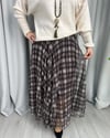 Tamara Pileli Etek Siyah