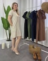 Victoria Cotton Elbise Bej