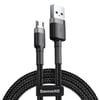 Baseus Cafule Micro USB 1M 2.4A Şarj Kablosu – SiyahBaseusKabloCAMKLF-BG1