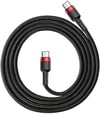 BASEUS Cafule PD 2.0 60W 3A 1M Type-C Kablo - SiyahBaseusKabloCATKLF-G91
