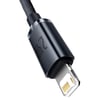 BASEUS Crystal Shine Hızl Şarj 2.4A 1.2M Lightning Şarj Kablosu - SiyahBaseusŞarj CihazlarıCAJY000001