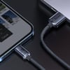 BASEUS Crystal Shine Hızl Şarj 2.4A 1.2M Lightning Şarj Kablosu - SiyahBaseusŞarj CihazlarıCAJY000001