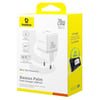Baseus Palm 20W USB-C + USB-A Hızlı Şarj Adaptörü – BeyazBaseusŞarj CihazlarıP10111608213-00