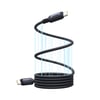 Baseus PicoGo 240W USB-C to USB-C 1 Metre Manyetik Silikon Hızlı Şarj ve Data Kablosu - SiyahBaseusKabloP10376800121-00