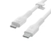 Belkin Belkin BoostCharge Flex USB-C to USB-C Silikon Kablo 1M-ByzBelkinCep Telefonu Kablo ŞarjCAB009BT1MWH