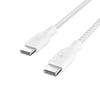 Belkin Belkin BoostCharge USB-C to USB-C Örgülü 100W Kablo 2M-ByzBelkinCep Telefonu Kablo ŞarjCAB014BT2MWH