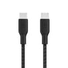 Belkin Belkin BoostCharge USB-C to USB-C Örgülü 100W Kablo 2M-SyhBelkinCep Telefonu Kablo ŞarjCAB014BT2MBK