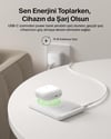 Belkin BPD011HQWH BoostCharge Slim 5.000mAh Qi2 15W Manyetik Kablosuz Powerbank - BeyazBelkin BPD011HQWH BoostCharge Slim 5.000mAh Qi2 15W Manyetik Kablosuz Powerbank - BeyazBelkinPowerbankBPD011HQWH