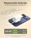 Belkin WCH023KQWH UltraCharge 45W GaN Geri Çekilebilir 80cm USB-C Kablolu Hızlı Şarj Adaptörü - BeyazBelkin WCH023KQWH UltraCharge 45W GaN Geri Çekilebilir 80cm USB-C Kablolu Hızlı Şarj Adaptörü - BeyazBelkinŞarj CihazlarıWCH023KQWH