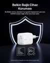 Belkin WCH023KQWH UltraCharge 45W GaN Geri Çekilebilir 80cm USB-C Kablolu Hızlı Şarj Adaptörü - BeyazBelkin WCH023KQWH UltraCharge 45W GaN Geri Çekilebilir 80cm USB-C Kablolu Hızlı Şarj Adaptörü - BeyazBelkinŞarj CihazlarıWCH023KQWH