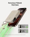 Belkin BPB027HQSD BoostCharge 10.000 mAh 20W USB-C Powerbank Dijital Göstergeli Taşınabilir Şarj Cihazı - Kum RengiBelkinPowerbankBPB027HQSD