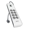 Belkin BSV804VF2M-V2 8'li 2M Akım Koruma Priz+2x USB-ABelkinAkım Korumalı PrizBSV804VF2M-V2