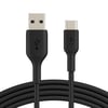 Belkin CAB001BT1MBK BoostCharge USB-C - USB-A 15W 1M Şarj ve Data Kablosu - SiyahBelkinKabloCAB001BT1MBK