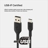 Belkin CAB001BT1MBK BoostCharge USB-C - USB-A 15W 1M Şarj ve Data Kablosu - SiyahBelkinKabloCAB001BT1MBK