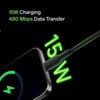 Belkin CAB001BT1MBK BoostCharge USB-C - USB-A 15W 1M Şarj ve Data Kablosu - SiyahBelkinKabloCAB001BT1MBK