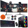 İzoly Arwen X i5-10400F 32GB 512GB M.2 NVMe RTX 3060 12GB 24″ + 24″ Oyuncu Masaüstü Bilgisayarı