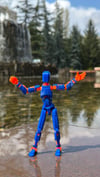 Lucky 13 Aksiyon Figürü Robot Oyuncak 13cm Yeşil Turuncu