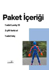 Lucky 13 Aksiyon Figürü Robot Oyuncak 13cm Yeşil Turuncu