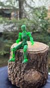 Lucky 13 Aksiyon Figürü Robot Oyuncak 13cm Yeşil Yeşil